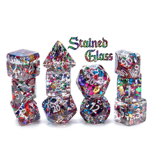 Inclusion Dice - Stained Glass